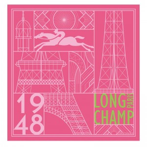 Longchamp Eiffel Tower 1948 50 Women Scarf Pink | Canada-842CDZSEQ
