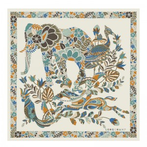 Longchamp Forêt 50 Women Scarf Multicolor | Canada-167IOTHFS