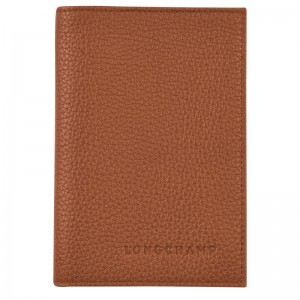 Longchamp Le Foulonné Men Passport Holder Brown | Canada-349MRPIAC