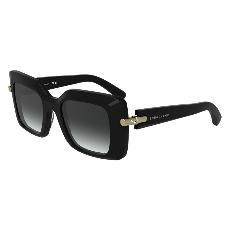 Longchamp Acetate Women Sunglasses Black | Canada-925DAZTHE