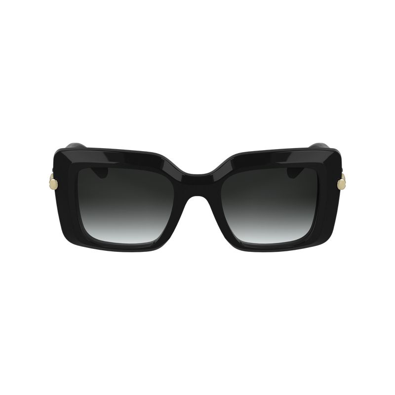 Longchamp Acetate Women Sunglasses Black | Canada-925DAZTHE
