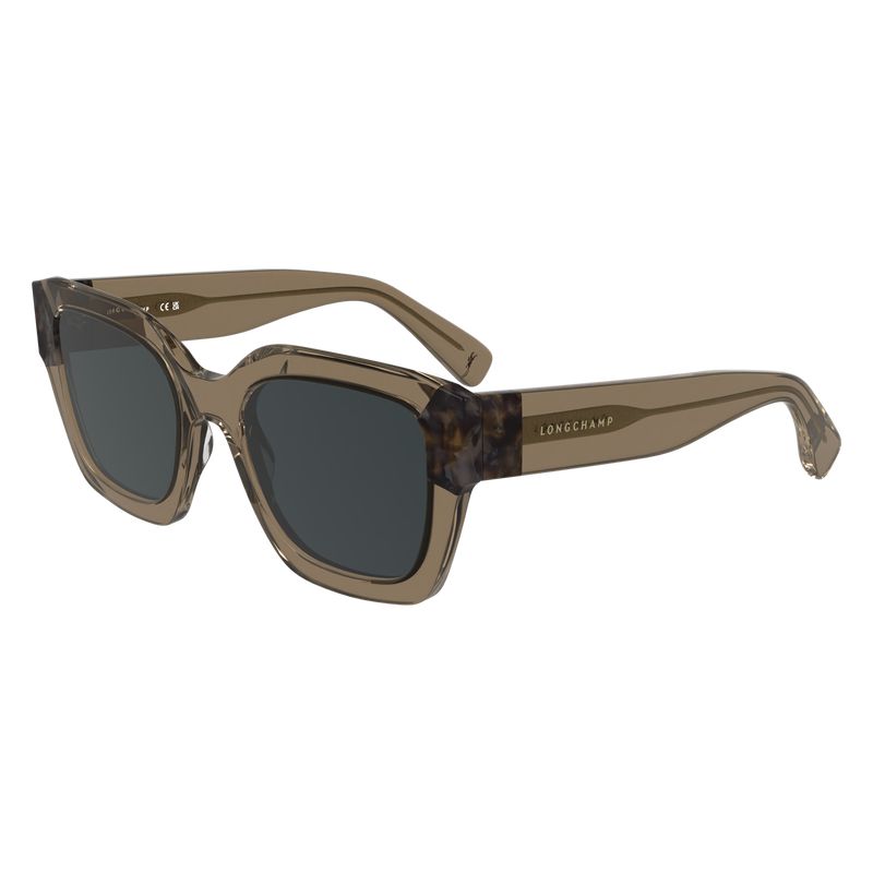 Longchamp Acetate Women Sunglasses Brown | Canada-162XKMOFT