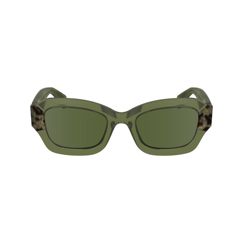 Longchamp Acetate Women Sunglasses Khaki | Canada-527NWIOSY