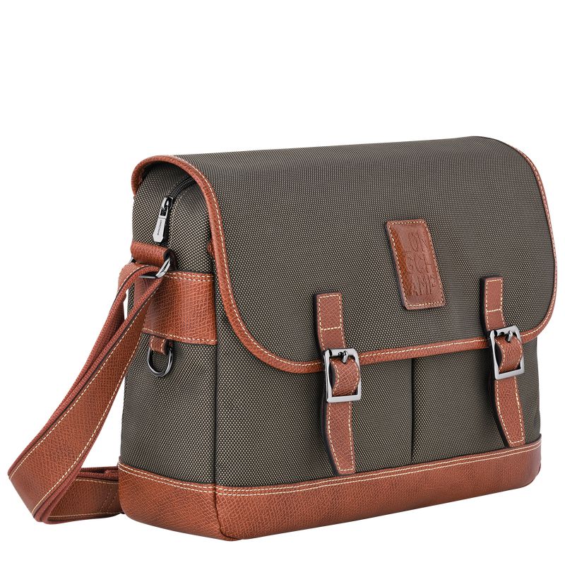Longchamp Boxford L Men Crossbody Bag Brown | Canada-278DUFLHV