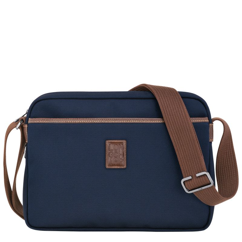 Longchamp Boxford M Camera Men Crossbody Bag Blue | Canada-679HUNCSJ