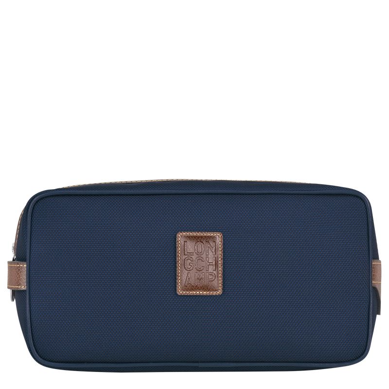 Longchamp Boxford Men Toiletry Bags Blue | Canada-536QXLZWF