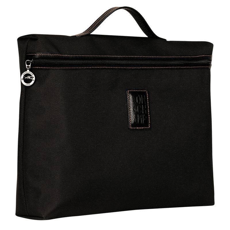 Longchamp Boxford S Men Briefcase Black | Canada-683SMYHNG