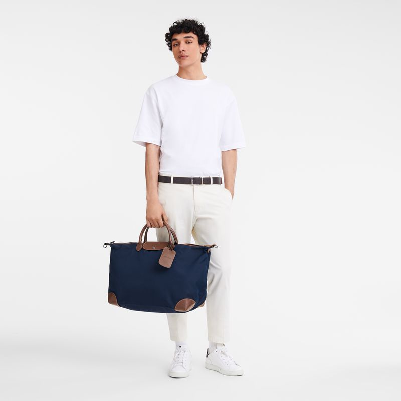 Longchamp Boxford Xl Men Travel Bag Blue | Canada-034PUXHVS