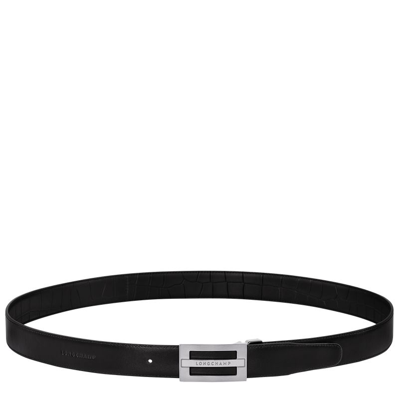 Longchamp Delta Box Men Belt Black | Canada-814MGAQFO
