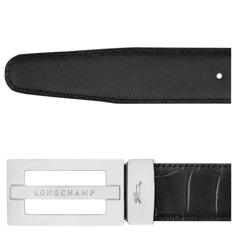 Longchamp Delta Box Men Belt Black | Canada-814MGAQFO
