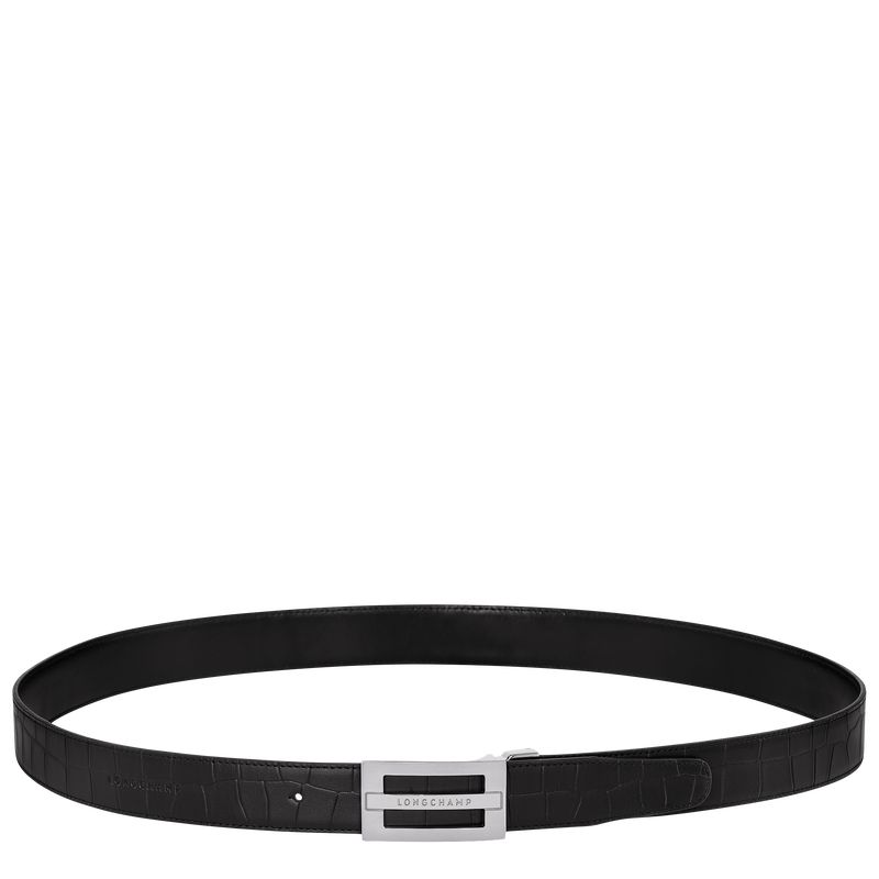 Longchamp Delta Box Men Belt Black | Canada-814MGAQFO