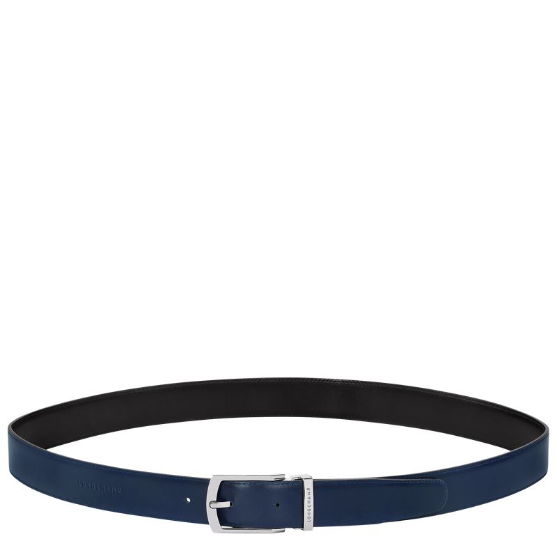 Longchamp Delta Box Men Belt Black / Navy | Canada-907GBNOZT