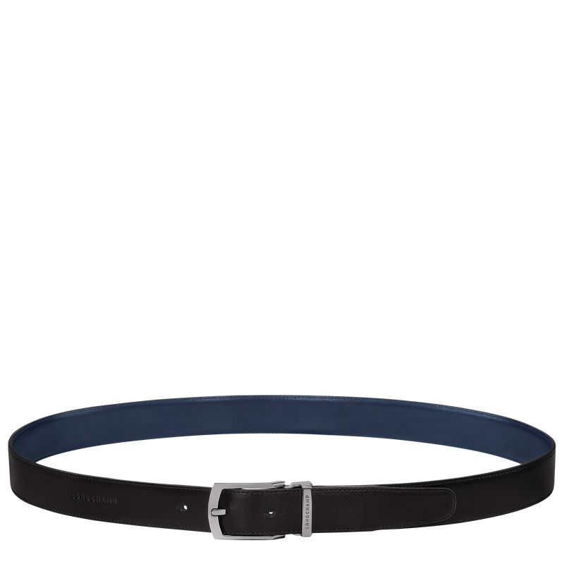 Longchamp Delta Box Men Belt Black / Navy | Canada-907GBNOZT