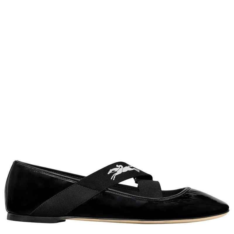 Longchamp Energy Women Ballerinas Black | Canada-238AYBKFI