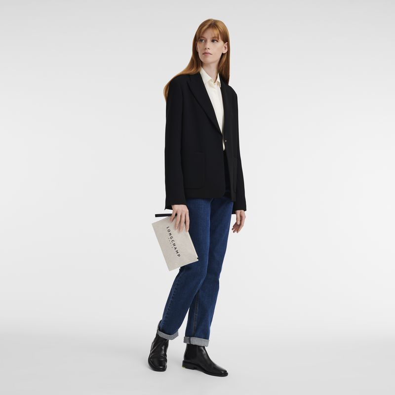 Longchamp Essential Women Pouch Cream | Canada-258APBXJG