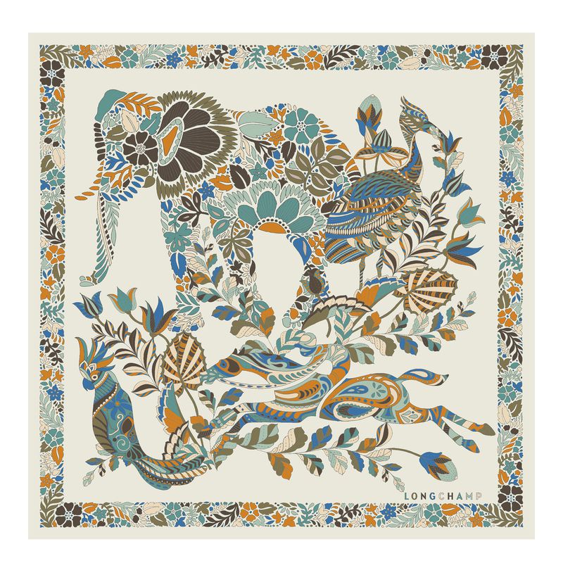 Longchamp Forêt 50 Women Scarf Multicolor | Canada-167IOTHFS