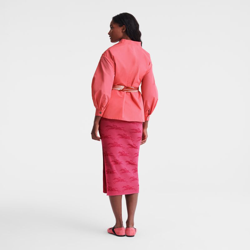 Longchamp Kimono Women Jacket Pink | Canada-709ORNKFA