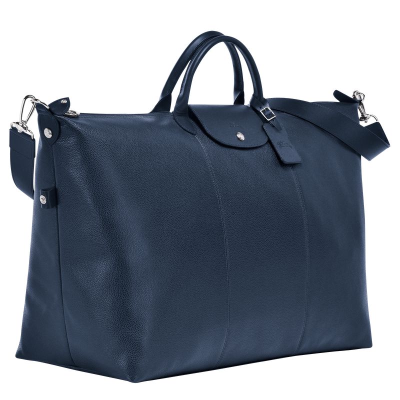 Longchamp Le Foulonné L Women Travel Bag Navy | Canada-560VLYKQD