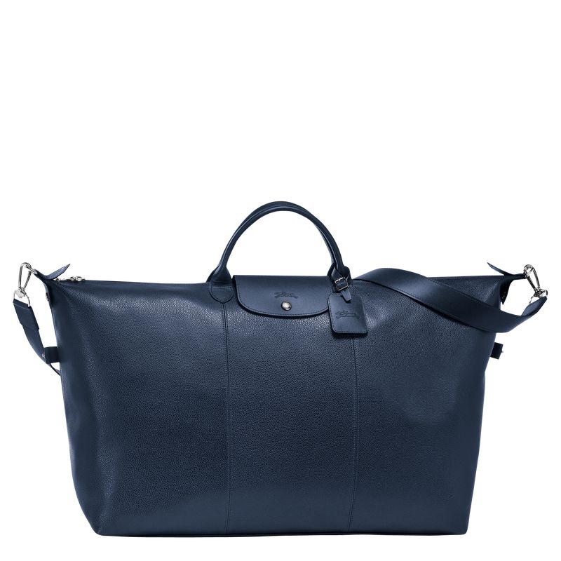 Longchamp Le Foulonné L Women Travel Bag Navy | Canada-560VLYKQD