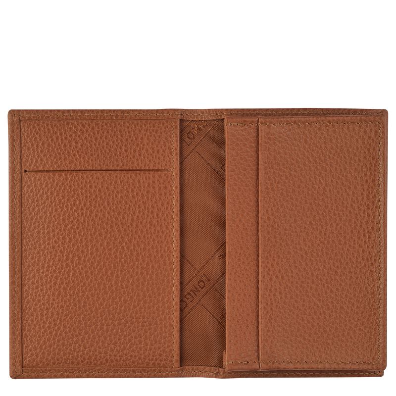 Longchamp Le Foulonné Men Card Holder Brown | Canada-354GYAVFS