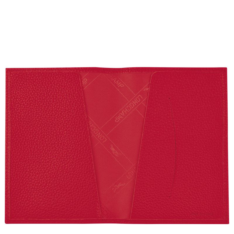 Longchamp Le Foulonné Men Passport Holder Red | Canada-032CRGPXA