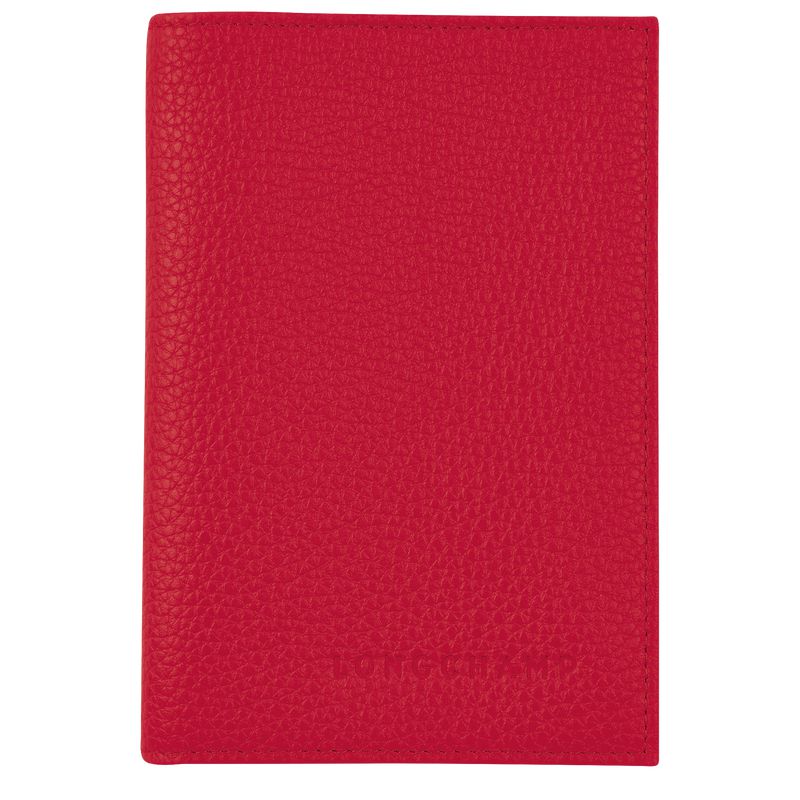 Longchamp Le Foulonné Men Passport Holder Red | Canada-032CRGPXA