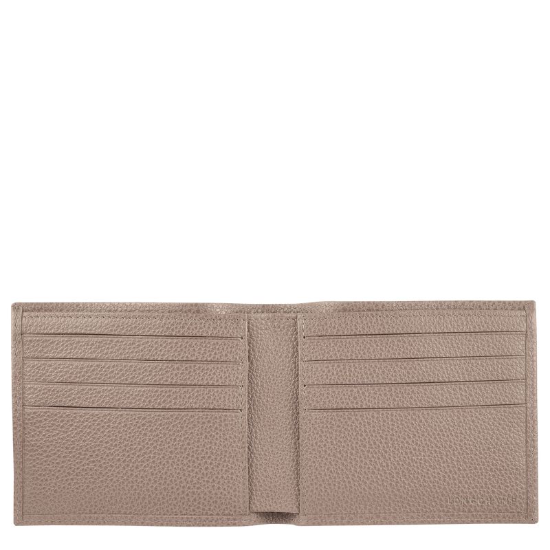 Longchamp Le Foulonné Men Wallet Beige | Canada-106NHEOTV
