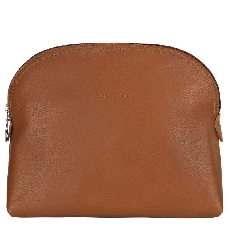 Longchamp Le Foulonné Women Toiletry Bags Brown | Canada-978STBMHU