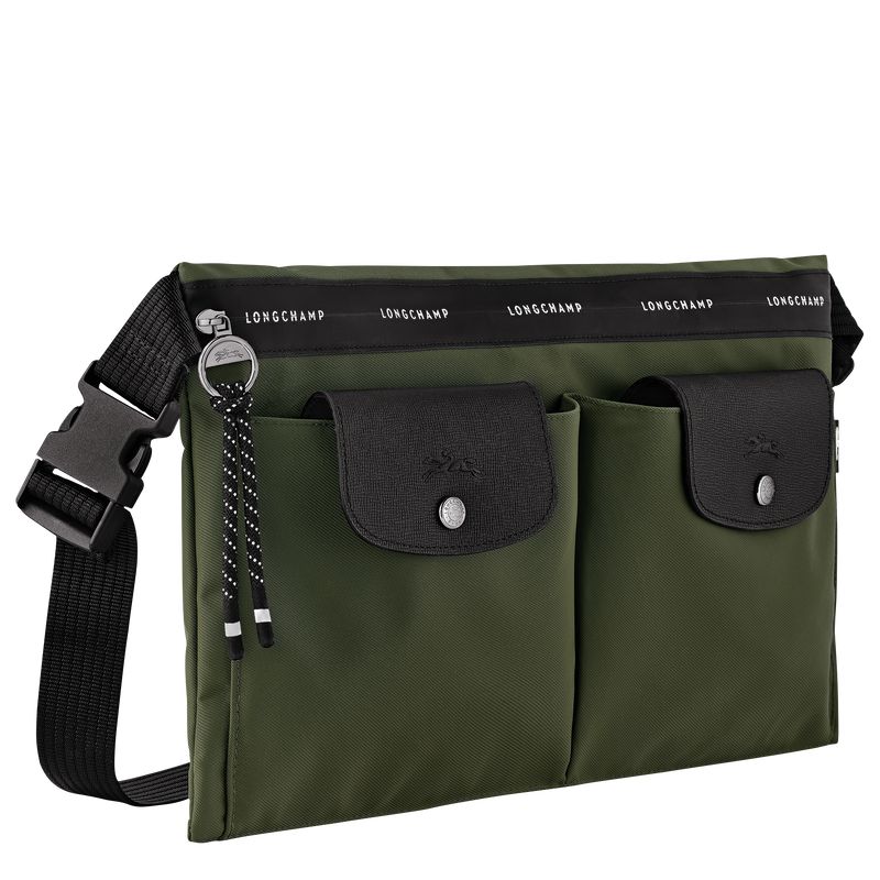 Longchamp Le Pliage Energy L Men Crossbody Bag Khaki | Canada-367SAJRCY