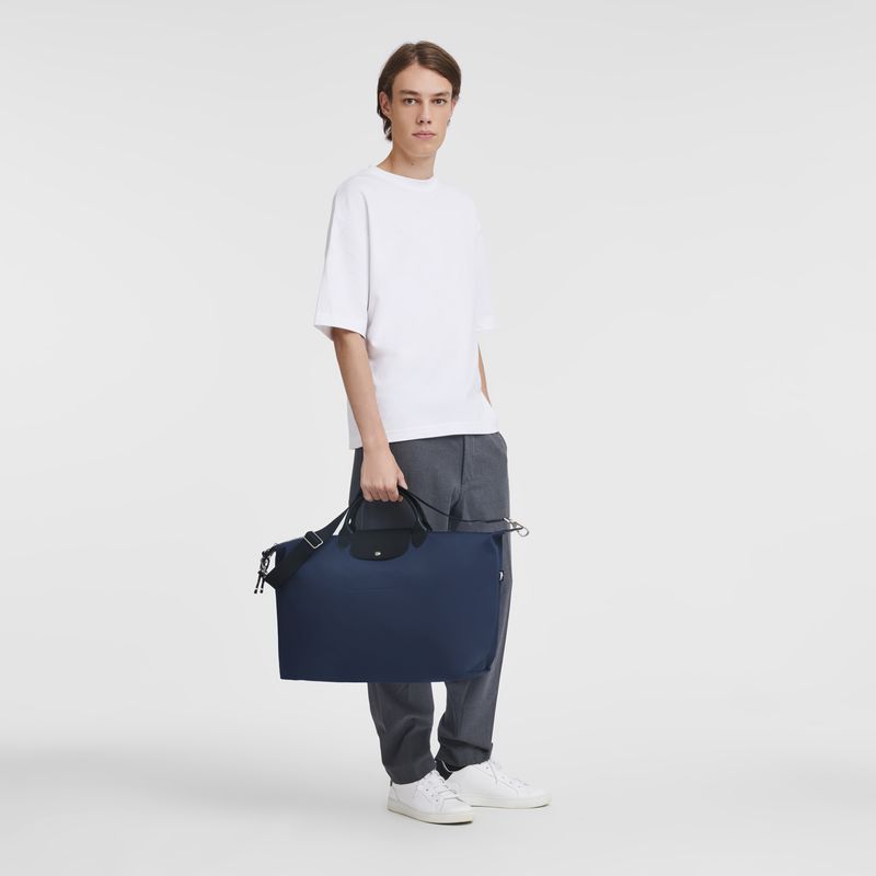 Longchamp Le Pliage Energy L Men Travel Bag Navy | Canada-084XQEWUF