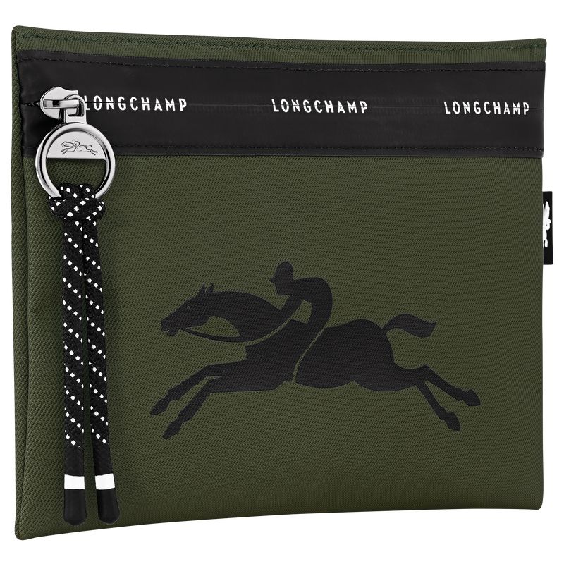 Longchamp Le Pliage Energy Men Pouch Khaki | Canada-529LPISHW