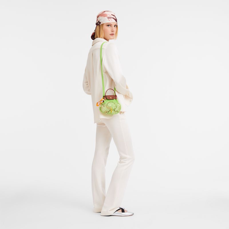 Longchamp Le Pliage Filet Xs Women Mesh Bag Light Green | Canada-495CNQDBA