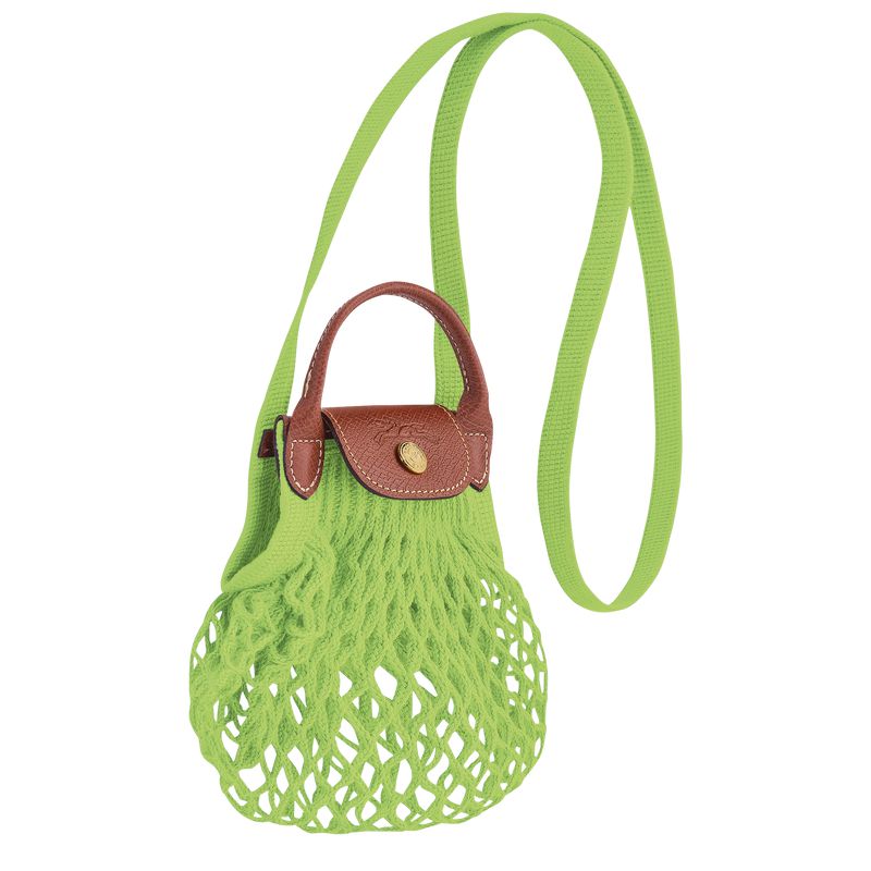 Longchamp Le Pliage Filet Xs Women Mesh Bag Light Green | Canada-495CNQDBA