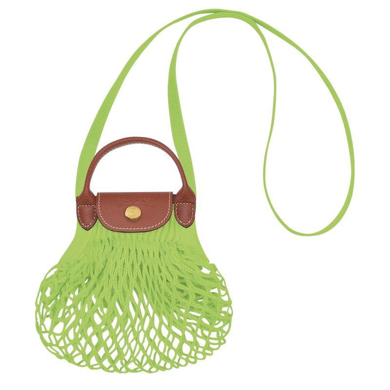 Longchamp Le Pliage Filet Xs Women Mesh Bag Light Green | Canada-495CNQDBA