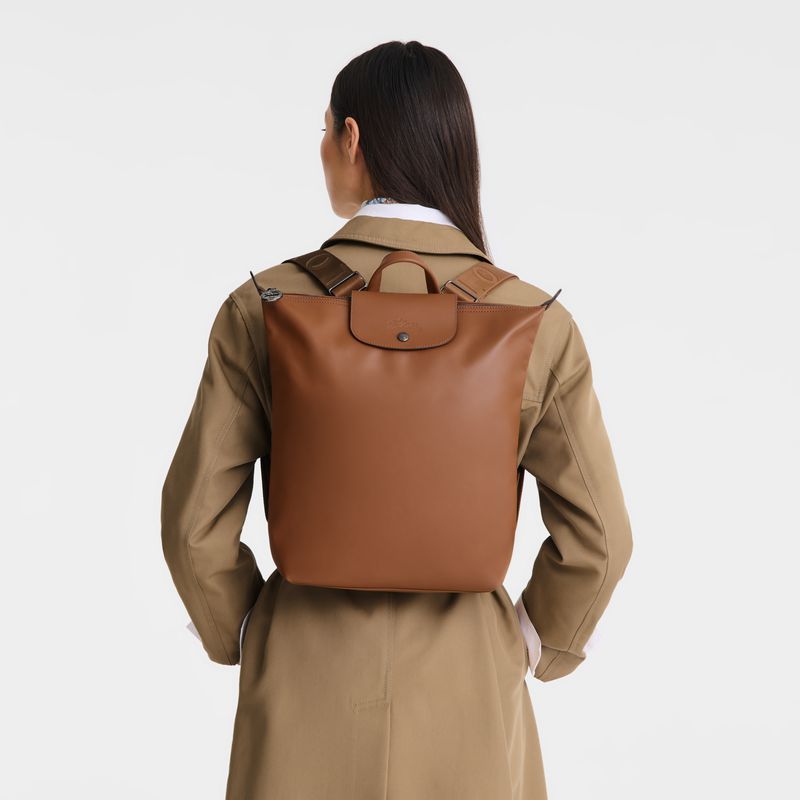 Longchamp Le Pliage Xtra M Men Backpack Brown | Canada-245KHYLUF