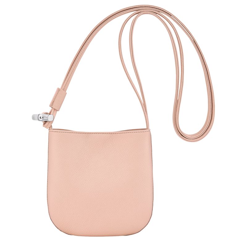 Longchamp Le Roseau S Women Crossbody Bag Light Rose | Canada-137WUGZAS