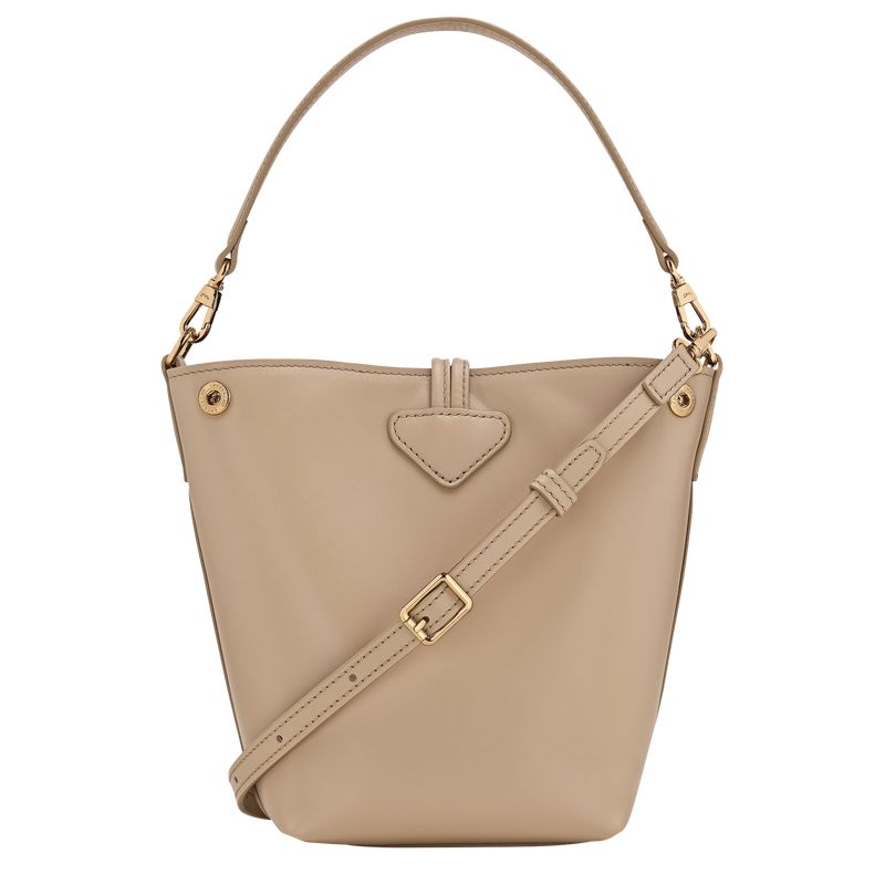 Longchamp Le Roseau Xs Women Bucket Bag Beige | Canada-561JVSXRP
