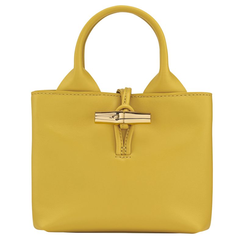 Longchamp Le Roseau Xs Women Handbag Yellow | Canada-278EOATCV