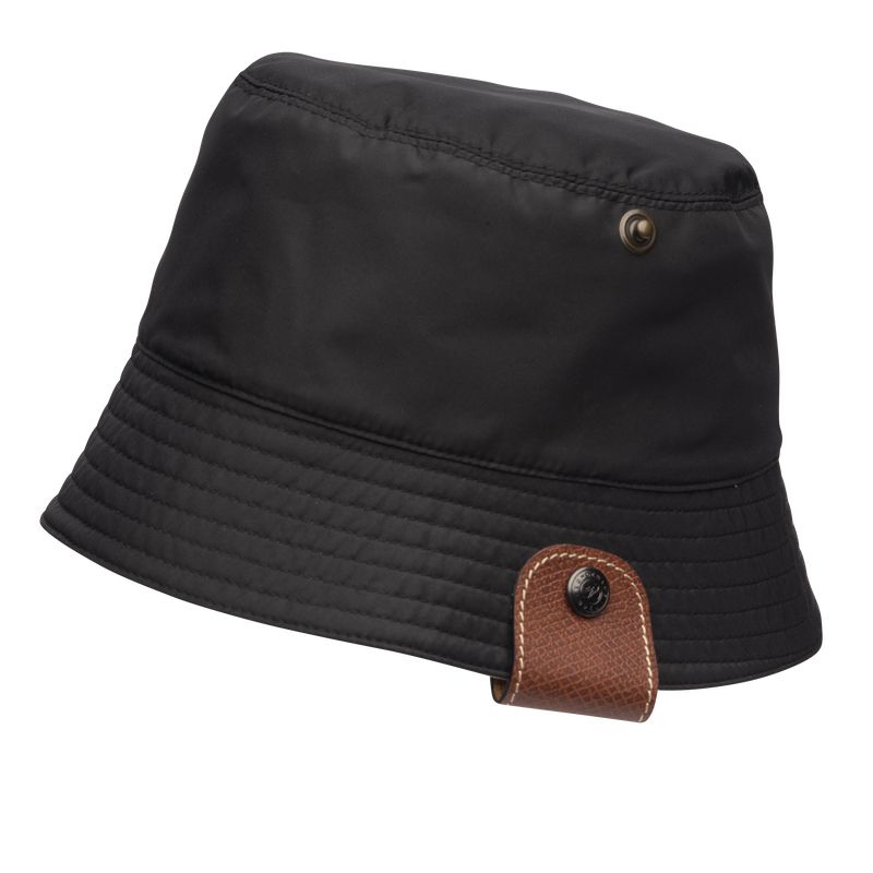 Longchamp Reversible Women Bucket Hat Black | Canada-536EBNCAQ