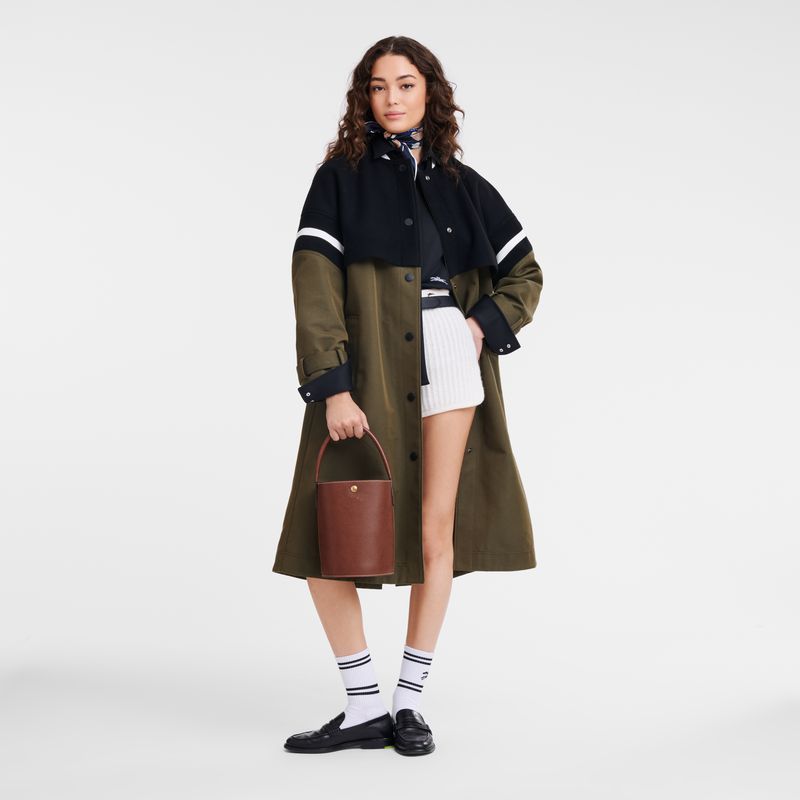Longchamp Épure S Women Bucket Bag Brown | Canada-238OKCRZN