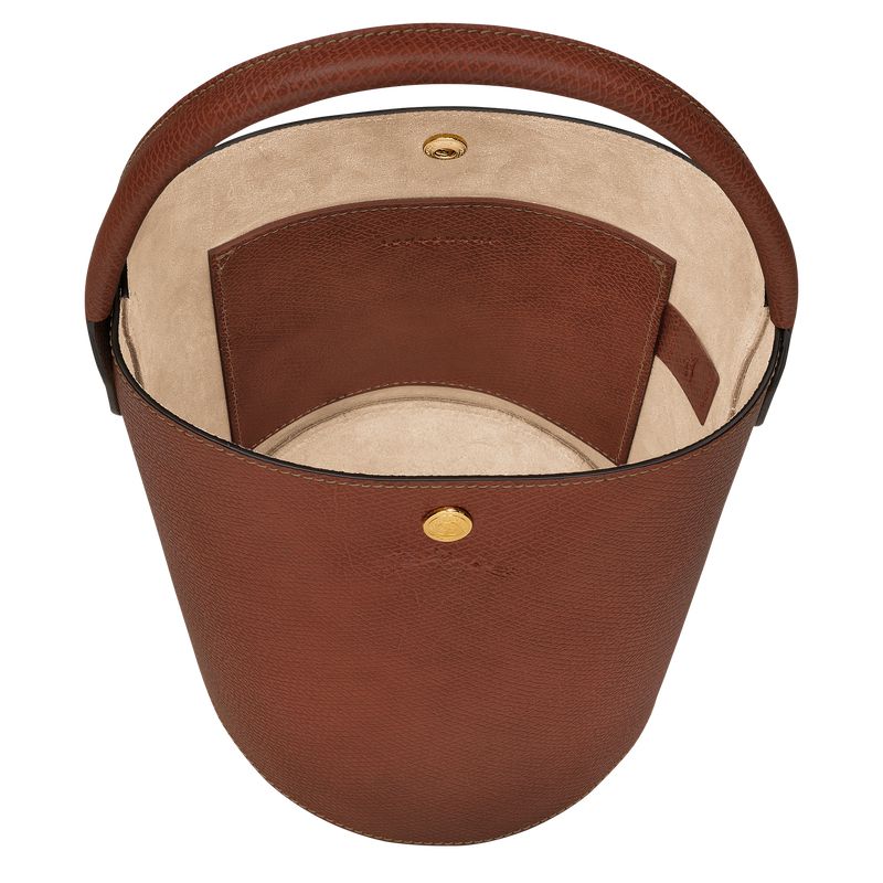 Longchamp Épure S Women Bucket Bag Brown | Canada-238OKCRZN